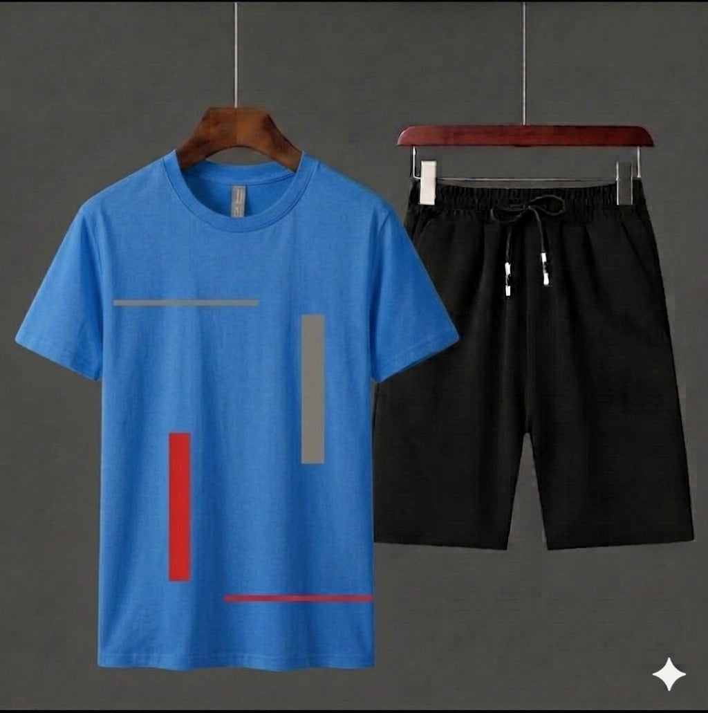 Round Neck Half Sleeves Casual Tracksuit Amazing And Trendy T Shirt And Shorts for men n boys Gym Part Shirt And Jogging Track Suit